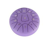 Tamburo per lingua in acciaio, 15,7 cm, 11 note, strumento a percussione a chiave D, portatile, con battenti, per meditazione, yoga, principianti, maggiori, familiari, amici, regalo di Natale, tamburo