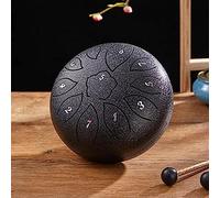 Tamburo Per Lingua In Acciaio 6 Pollici 11 Note Tamburo Handpan Con Tasto C Strumento A Percussione Di Qualità Del Suono Puro Con Borsa Di Stoccaggio Adesivo Fonetico Mazze Per Tamburi E Dit