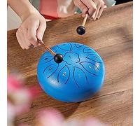 Tamburo Per Lingua In Acciaio 6 Pollici 11 Note Tamburo Handpan Con Tasto C Strumento A Percussione Di Qualità Del Suono Puro Con Borsa Di Stoccaggio Adesivo Fonetico Mazze Per Tamburi E Dit