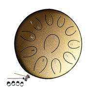 Tamburo per lingua in acciaio da 15,2 cm, 11 note, impermeabile, per esterni, giardino, tamburo chakra per pioggia, tamburo lingua per bambini, strumento per la guarigione del suono, meditazione yoga
