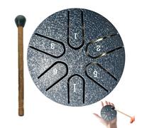 Tamburo per lingua in acciaio | Tamburo antipioggia per esterni | Tamburo per lingua da 7,6 cm | Tamburo per pioggia a mano | Percussione, strumenti di guarigione del suono per educazione musicale,