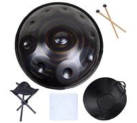 Tamburo per meditazione manuale in re minore 9 10 12 note Tamburo per lingua in acciaio da 22 pollici con borsa morbida per mano, percussioni per la guarigione del suono, med