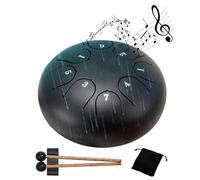 Tamburo per pioggia per giardino esterno, 8 note in acciaio Tongue Drum Rain Chime, Drum Rain Chime Impermeabile, Tamburo etereo, Tamburo musicale impermeabile per giardino, Enjoy the Rain Symphony