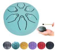 Tamburo per pioggia per giardino esterno, tamburo per pioggia per esterni quando piove, tamburo in acciaio per la pioggia, tamburo per pioggia per esterni, mini strumento a tamburo a mano, tamburo