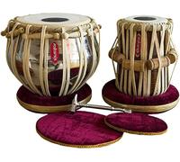 Tamburo per studenti Tabla, Devyom Musicals Tabla Drum, Acciaio Bayan, Finest Dayan con libro, martello, cuscini e copertina (PDI-IB)