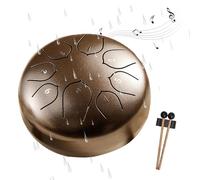 Tamburo Pioggia per Giardino Esterno, Tamburo Pioggia 6 Pollici 8 Note, Acciaio Alleato è Solido Durevole, Tamburo Pioggia per Strumento da Giardino, Decorazione da Giardino Estetica (Bronzo)