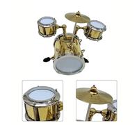 Tamburo portatile modello oro miniatura set batteria per collezione casa delle b