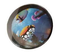 Tamburo portatile per bambini, strumento sonoro a onde - Tamburo sonoro marino educativo musicale riutilizzabile,Perline metalliche integrate. Tamburo con perline a onde delicate per un suono conforte