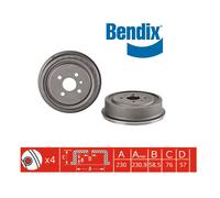 TAMBURO POSTERIORE 1 PZ OPEL ASCONA - KADETT - MANTA BENDIX PER 90077721