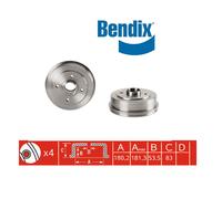 TAMBURO POSTERIORE 1 PZ RENAULT R21 - RAPID BENDIX PER 7700783392