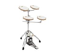 Tamburo Practice Pad Kit di Gear4music con Kick Pedal Stand & Sticks