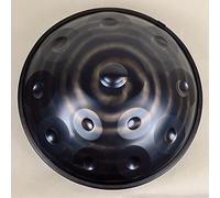 Tamburo professionale in acciaio a mano, strumento a tamburo per handpan in re minore, tamburo a mano in acciaio a 432 Hz con supporto per handpan, custodia per handpan, strum