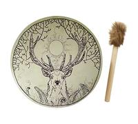 Tamburo sciamanico bodhran, Decorazione da tavolo Tamburo etereo fatto a mano Strumento di guarigione musicale spirituale Tamburo a mano 25 cm