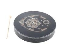 Tamburo Sciamanico da 10 Pollici Pieno di Sentimento per Musica Spirituale e Riflessione, Tamburo con Cornice in Legno Realizzato a Mano con Bacchetta, Potente Strumento di (25 x