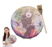 Tamburo sciamanico fatto a mano, tamburo sciamano della dea - Musica spirituale sciamanica | Strumenti musicali dal suono unico e autentico per musicista esperto e amante della musica