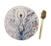 Tamburo sciamanico Tamburo fatto a mano, tamburo sciamanico for artigianato decorativo tamburo a lingua strumento musicale divino kit tamburo a mano for tamburo for adulti