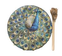 Tamburo sciamanico, tamburo sciamanico spirituale - Tamburo sciamano di strumenti nativi,Tamburo siberiano da 9,8 pollici, strumento spirituale per guarire il suono, tamburi sciamanici simbolo musical