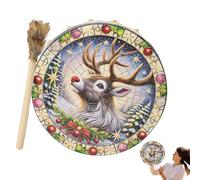 Tamburo sciamanico, tamburo sciamanico | Tamburo di natale suono,Strumento sciamanico per musica spirituale, meditazione riflessiva, decorazione per la casa