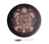 Tamburo sciamano con bacchetta, set di tamburi a mano | Tamburo ergonomico multiuso - Tamburo portatile per meditazione, strumenti musicali sciamanici per lo yoga