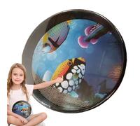 Tamburo sonoro marino, tamburo sonoro onda, Tamburo di mare Comfort Sound, Strumento di insegnamento musicale, perline metalliche integrate, suono confortevole, tamburo di mare, migliora l'esperienza