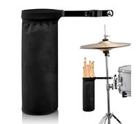 Tamburo Stick Bag - Supporto per bacchette per batteria, impermeabile, con morsetto in alluminio, per tamburi e leggio, fino a 12 paia di bacchette