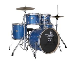 Tamburo TB T5S22BLSK Batteria 5 pezzi con cassa 22" + accessori, Blue Sparkle