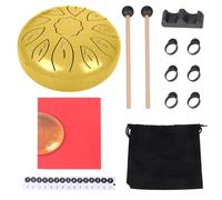 Tamburo terapeutico per lingua in acciaio da 8 pollici con 11 note per sollievo dal suono e yoga suono chiaro