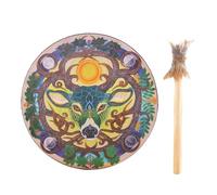 Tamburo trance sciamanico | Tamburi in stile nativo | Tamburo spirituale animale, Tamburo per pratiche spirituali, Strumento a percussione etnico, Tamburo sciamanico curativo, Tamburi sciamanici