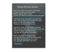 TAMDDBPJD Hack Your Homemaking Dust If You Must Canvas Art Print for Efficient Kitchen and Organized Living Room(Framed,16x24inch(40x60cm))