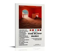 Tame ImpalaArt - Dipinto decorativo con scritta "The Slow Rush", impermeabile e resistente alle macchie, per soggiorno, studio, caffetteria, installazione gratuita, facile da pulire, idea regalo