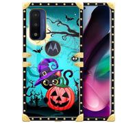 TAMEFOX Compatibile con Cricket Dream 5G, Halloween-024, custodia di lusso dal design elegante per le donne, decorazione in metallo, copertura protettiva antiurto per Cricket Dream 5G
