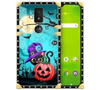 TAMEFOX Compatibile con custodia Cricket Icon 3, Halloween-024, design elegante di lusso per donne, decorazione in metallo, copertura protettiva antiurto per Cricket Icon 3