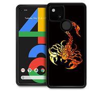TAMEFOX Custodia protettiva per Google Pixel 4A 5G, motivo scorpione dorato, sottile, in morbido TPU, antiurto, per donne e ragazze, per Google Pixel 4A 5G