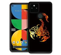 TAMEFOX Custodia protettiva per Google Pixel 5A, motivo scorpione dorato, sottile, in morbido TPU, antiurto, per donne, ragazze, ragazzi, per Google Pixel 5A