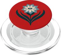 TAMI A Punta Vintage Retro Mid-Century Moderno Fiore Blu PopSockets PopGrip per MagSafe