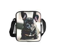 Tamiger Adorabile borsa termica trasparente per il pranzo con stampa di bulldog francese, per uso quotidiano, ufficio, viaggi, picnic, contenitore per alimenti portatile