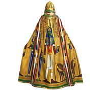 Tamiger Antico Egitto Tribe Serie Stampa Donne Uomini 190 centimetri Con Cappuccio Mantello di Carnevale Cosplay Mantello Costume Eventi a Tema Festival