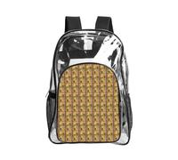 Tamiger Antico Egitto Tribe Series Stampa Trasparente Zaino Borsa Trasparente per Escursionismo Outdoor Palestra Campus Pendolarismo Uso quotidiano