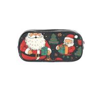 Tamiger Astuccio trasparente con stampa natalizia con scritta "Merry Christmas", organizer per cancelleria da viaggio e forniture per ufficio