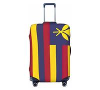 Tamiger Bandiera del Regno delle Hawaii Stampa Elastico Lavabile Baggage Protector Universale Valigia Copertura Bagagli Da Viaggio, Nero , L
