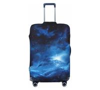 Tamiger Blue Galaxy Print Stretch Universale Valigie Copertura Bagagli Protettore Elastico Viaggio Accessori Storage, Nero , S, Bagaglio a mano
