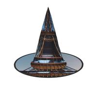 Tamiger Cappello per adulti con stampa della Torre Eiffel di Parigi, per carnevale, feste a tema, cosplay, accessorio da viaggio