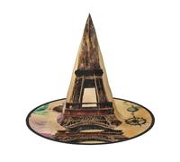 Tamiger Cappello per adulti con stampa della Torre Eiffel di Parigi, per carnevale, feste a tema, cosplay, accessorio da viaggio