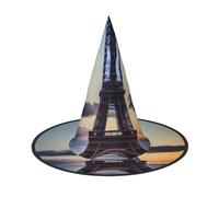 Tamiger Cappello per adulti con stampa Torre Eiffel, per carnevale, feste a tema, cosplay, accessorio da viaggio