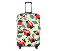 Tamiger Coccinelle Cartoon Pattern Stampa Elastico Lavabile Bagaglio Protector Universale Valigia Copertura di Viaggio Bagagli Copertura, Nero , M