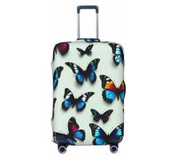 Tamiger Copertura universale elasticizzata per valigia, con stampa di farfalle e violoncello, protezione elastica per accessori da viaggio, Nero , M, Bagaglio a mano