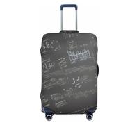 Tamiger Copertura universale per valigie da viaggio con stampa con simboli matematici, Nero , XL