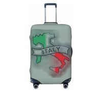 Tamiger Copertura universale per valigie da viaggio con stampa mappa dell'Italia, Nero , L