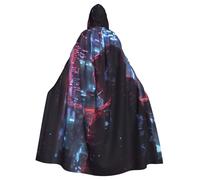 Tamiger Hacker Era Stampa Vacanza Mantello Con Cappuccio Costume Accappatoio Per Cosplay Carnevale Vampiro Partito Eventi A Tema