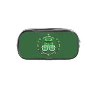 Tamiger Happy St. Patrick's Day Stampa Trasparente Astuccio Cancelleria Organizer Pouch Viaggi Ufficio Forniture